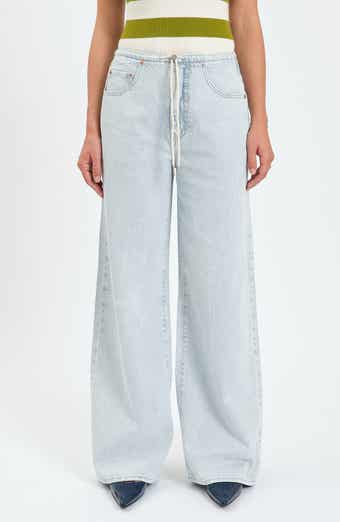 DAZE Madison Tie Waist Wide Leg Jeans
