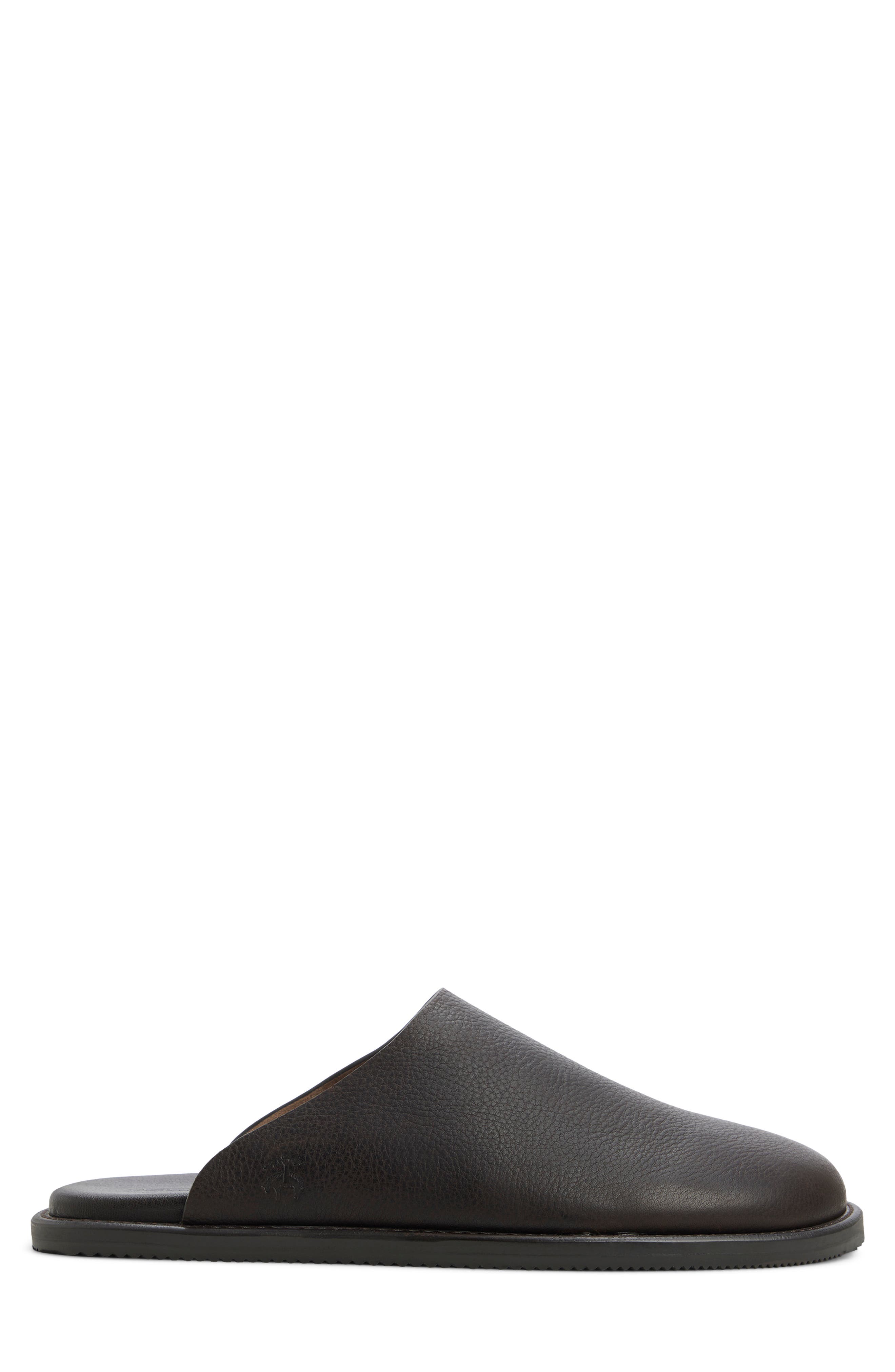 Darien Leather Mule, Alternate, color, DARK BROWN
