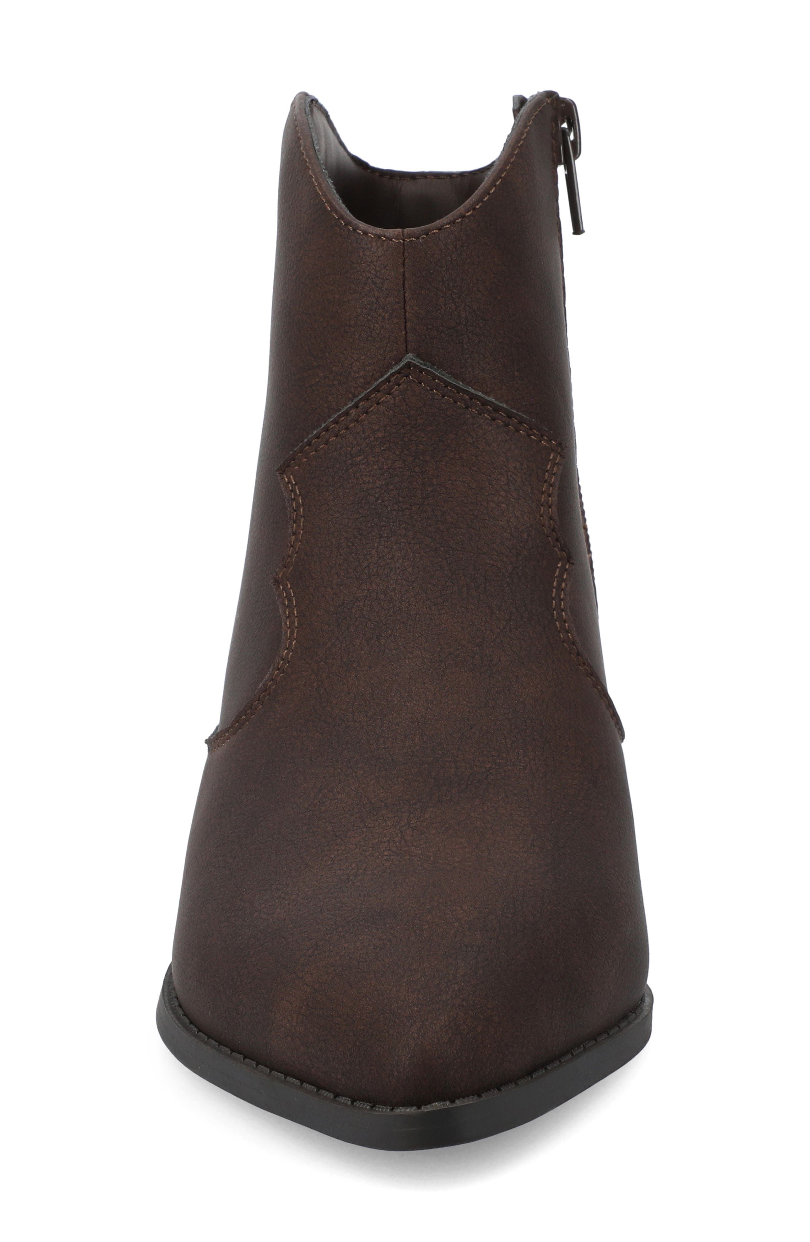Taliah Western Ankle Boot - Wide Width Available, Alternate, color, VINTAGE/BROWN