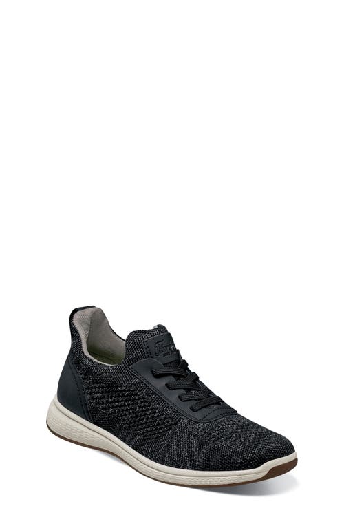 Florsheim Boys' Satellite Jr. Knit Elastic Lace Slip On Sneakers - Toddler, Little Kid, Big Kid In Black