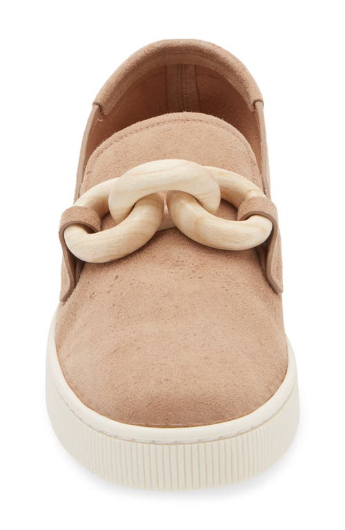 Pedro Garcia Pastora Loafer In Beige Plush Suede