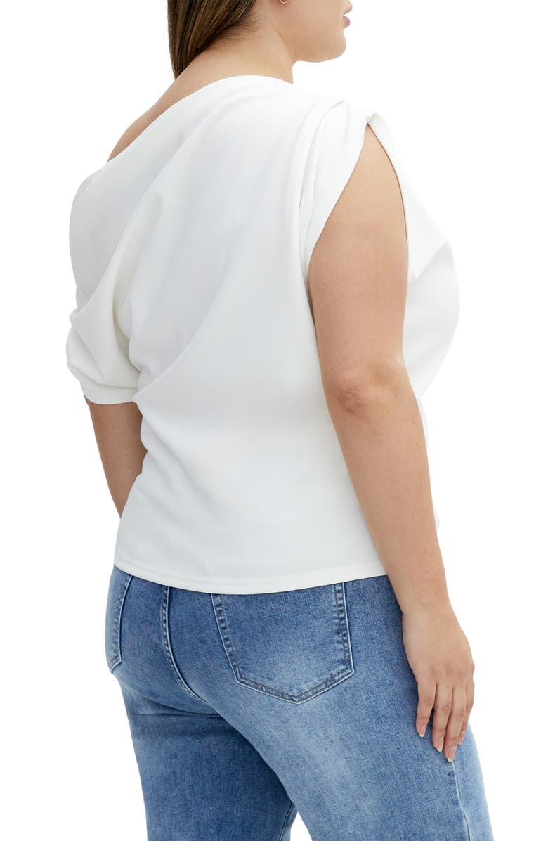 City Chic Imani One-Shoulder Top, Alternate, color,