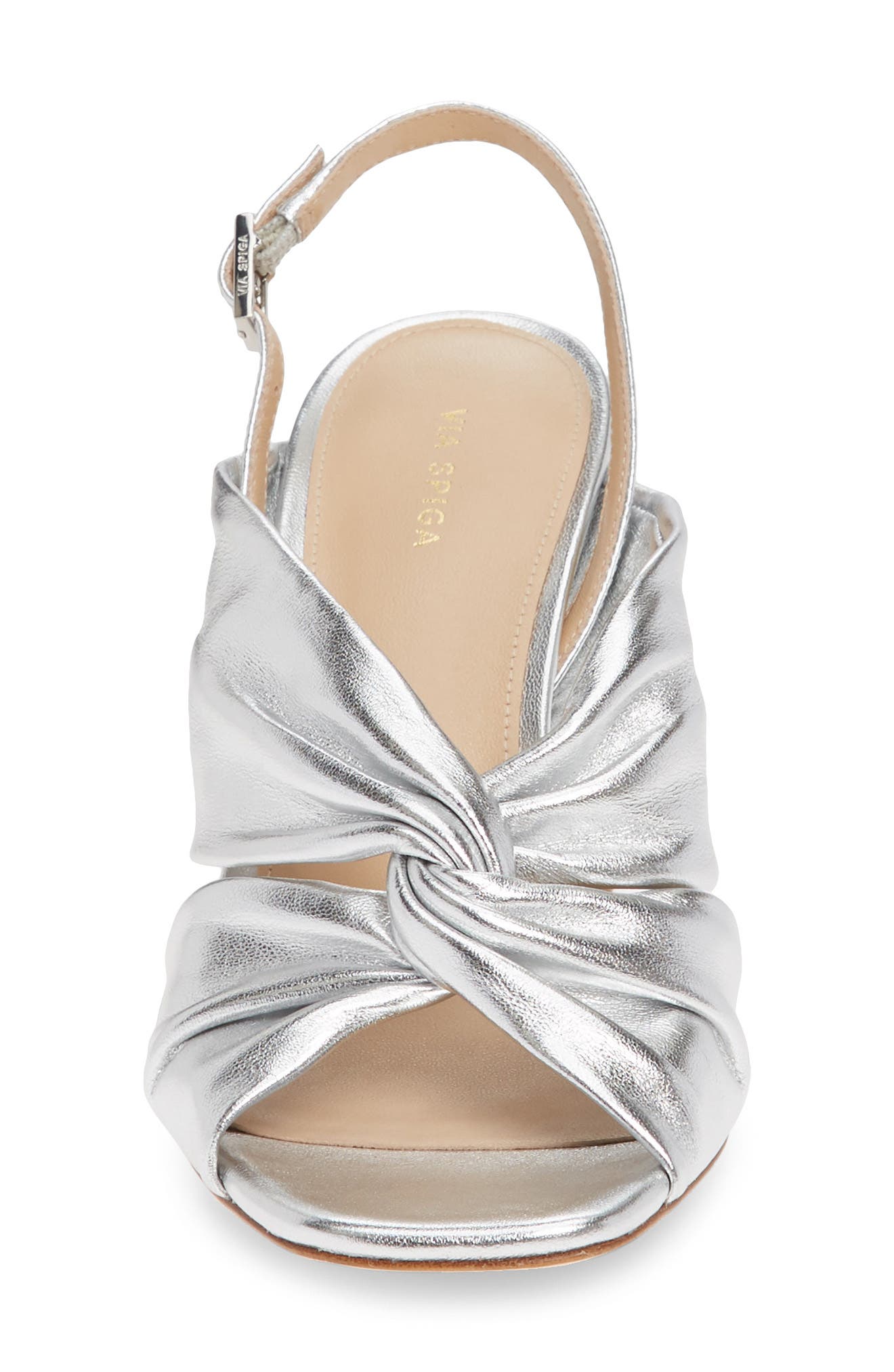 Via Spiga Simone Metallic Slingback Sandal, Alternate, color, 