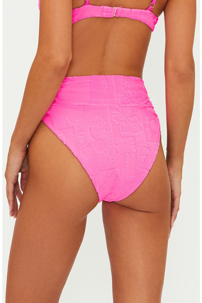 Highway High Waist Bikini Bottoms, Alternate, color, STRAWBERRY