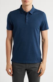 Robert Barakett Mirage Geo Jacquard Polo