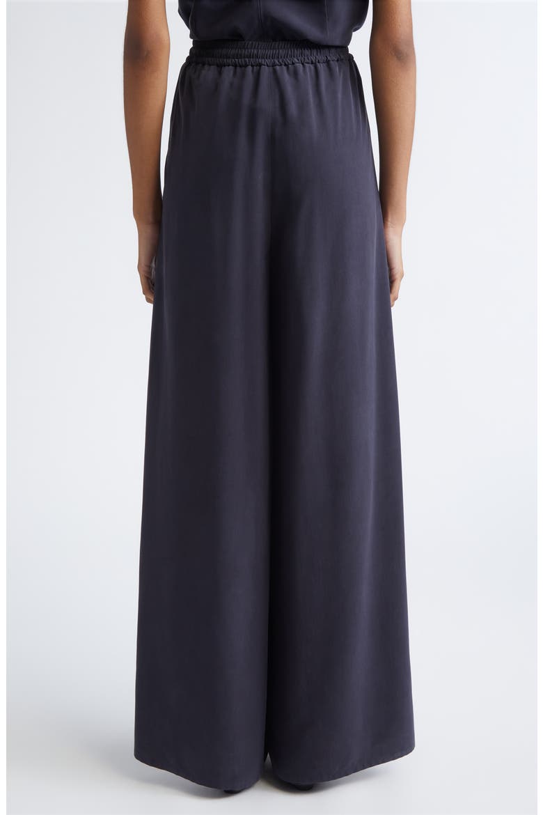 Genero High Waist Wide Leg Silk Pants, Alternate, color, ULTRAMARINE