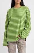 JADED LONDON Oversize Stripe Long Sleeve T-Shirt