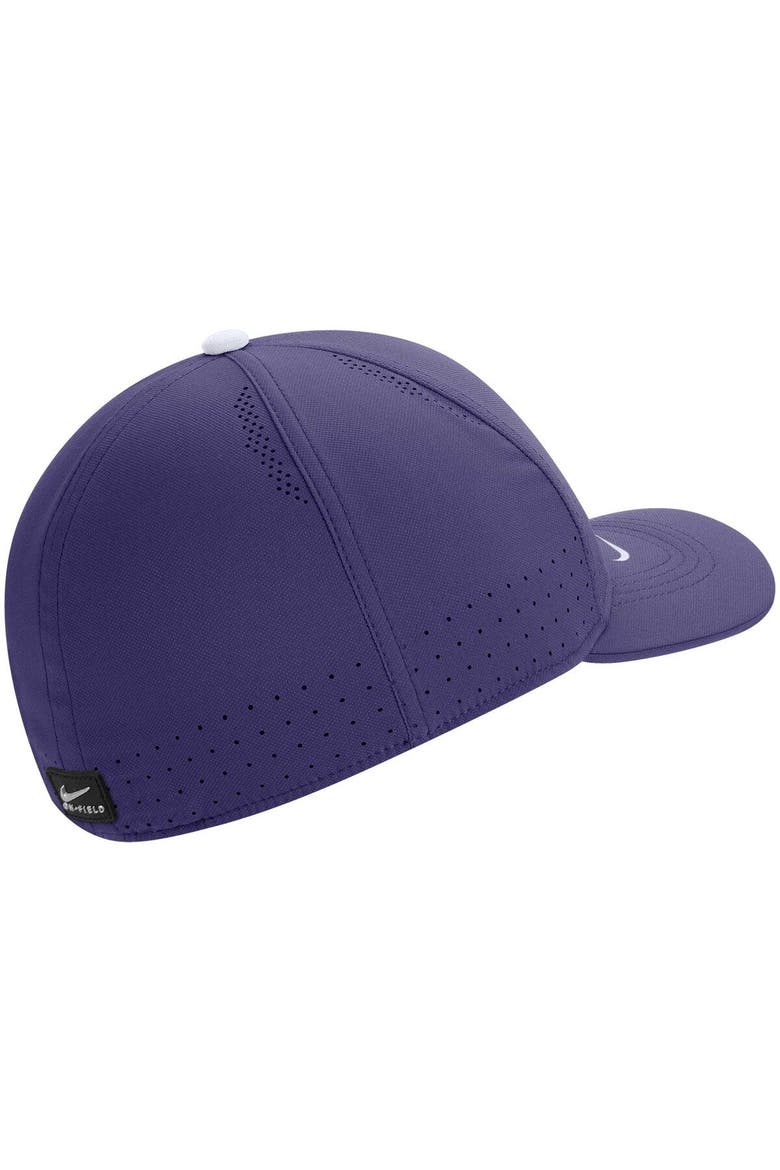 Men's Nike Purple TCU Horned Frogs 2022 Sideline Classic99 Swoosh Performance Flex Hat, Alternate, color, Purple