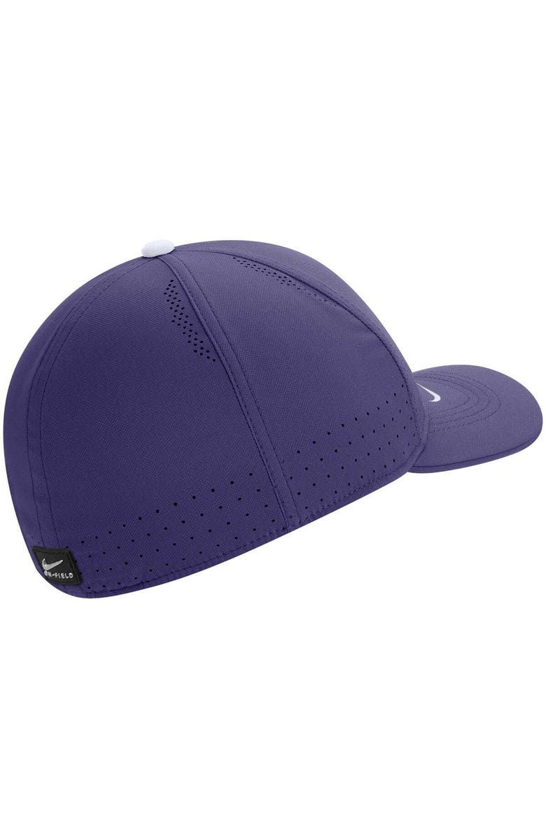 Nike Men's Nike Purple TCU Horned Frogs 2022 Sideline Classic99 Swoosh Performance Flex Hat, Alternate, color, Purple