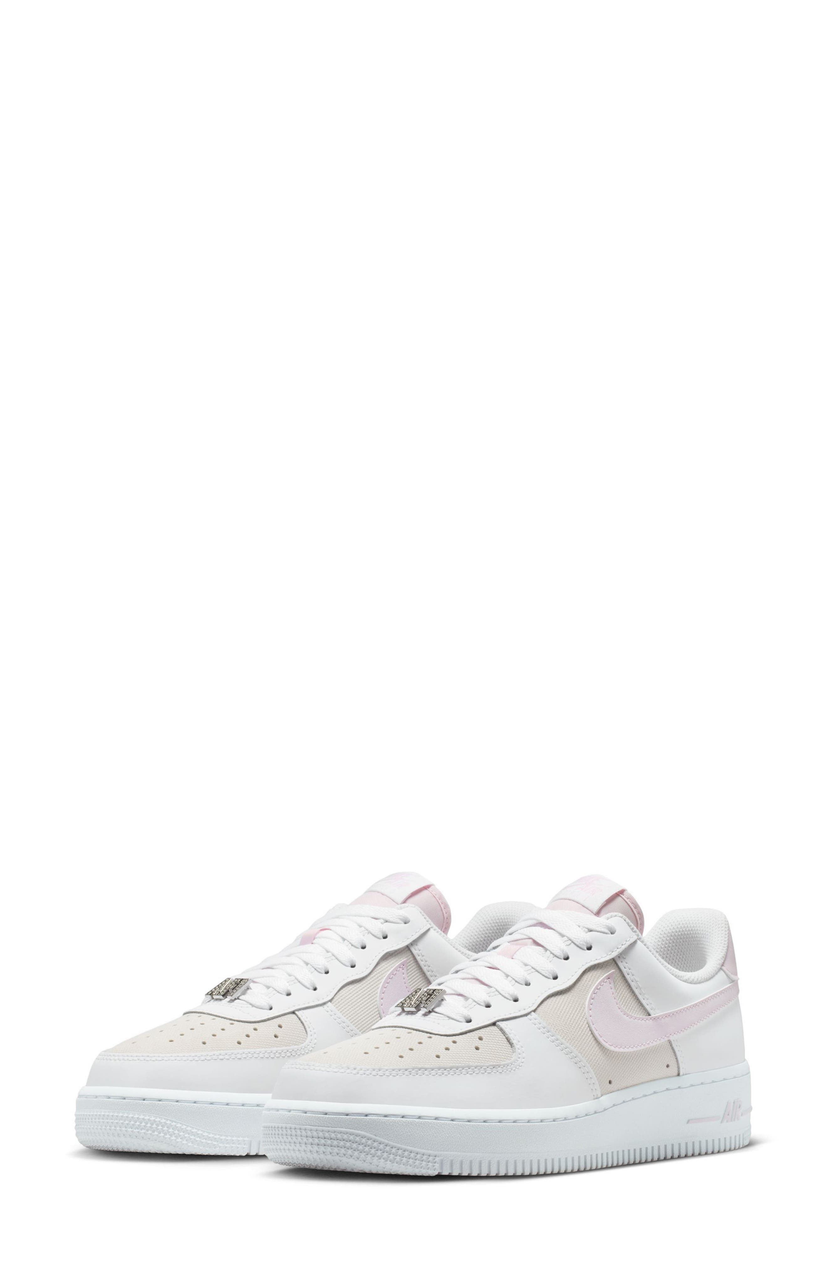 Air Force 1 '07 SE Basketball Sneaker, Main, color, WHITE/ LILAC-SILVER