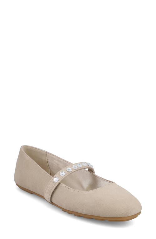 Shop Mia Limited Edition Karolin Mary Jane Flat In Sand