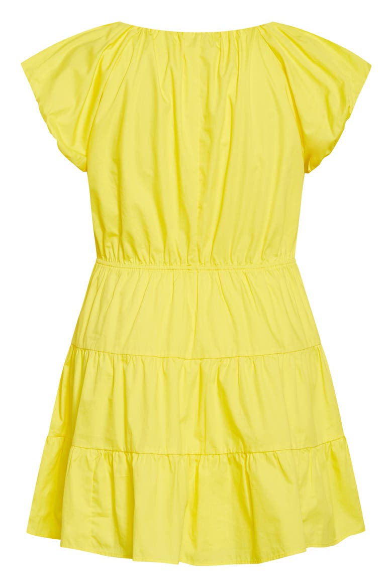 Alina Fit & Flare Minidress, Alternate, color, YELLOW