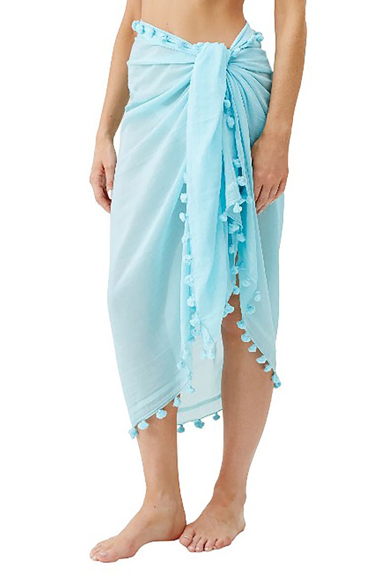 Tassel Cover-Up Pareo, Main, color, SKY