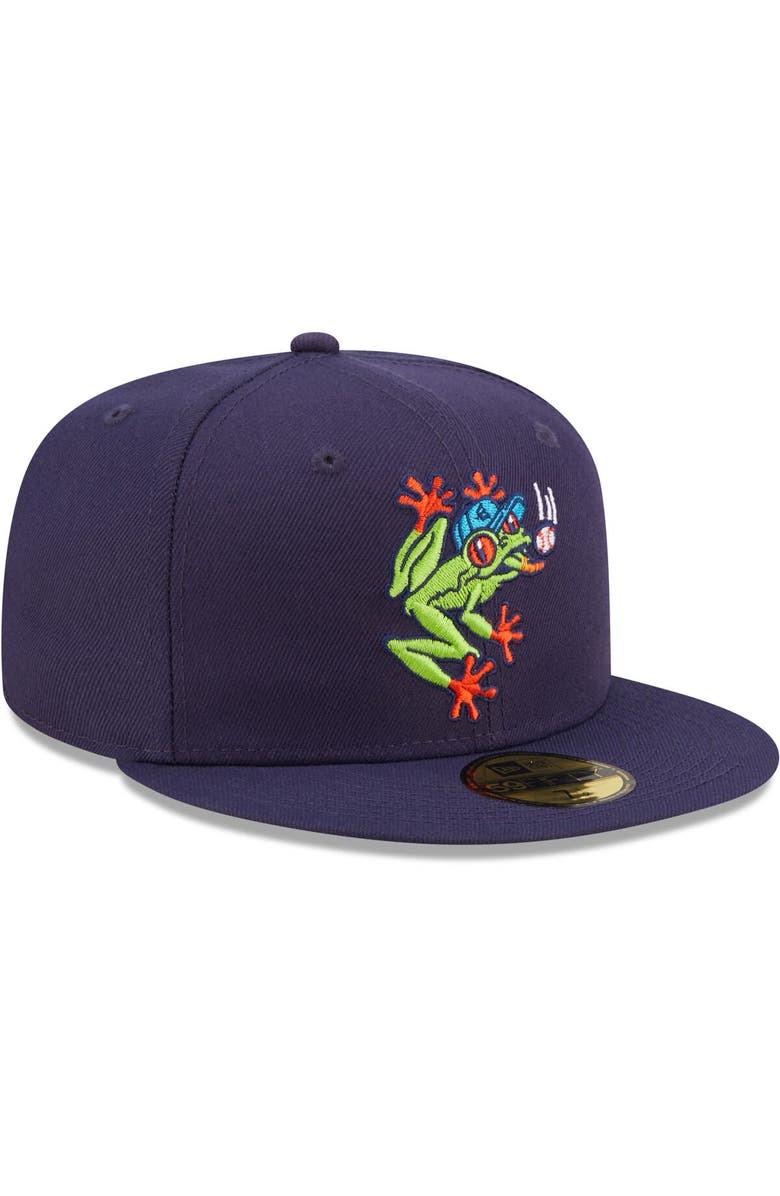 New Era Men's New Era Navy Everett AquaSox Authentic Collection 59FIFTY Fitted Hat, Alternate, color, 