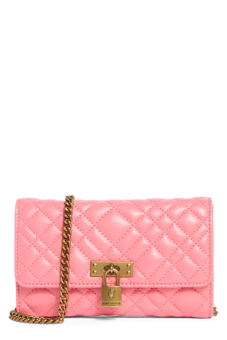 Brixton Wallet on a Chain, Main, color, OPEN PINK