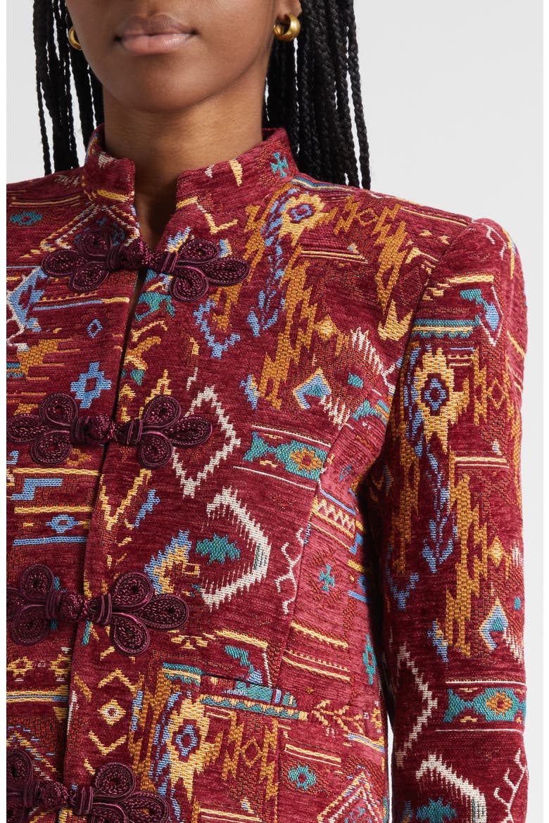 Asha Tapestry Jacquard Jacket, Alternate, color, GEOMETRIC TAPESTRY