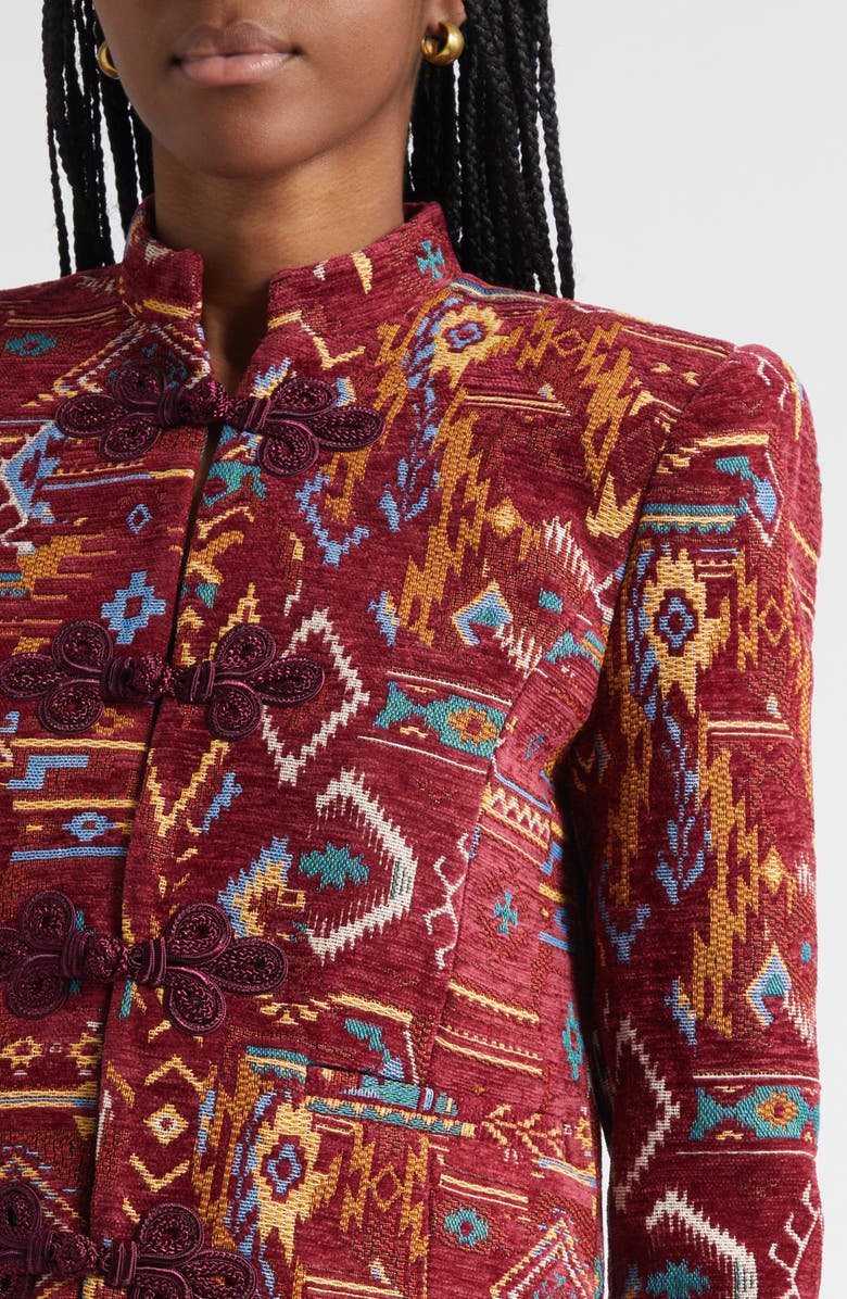 L'AGENCE Asha Tapestry Jacquard Jacket, Alternate, color, Geometric Tapestry
