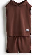 H&M Sleeveless Sports Hoodie Set With Drymove