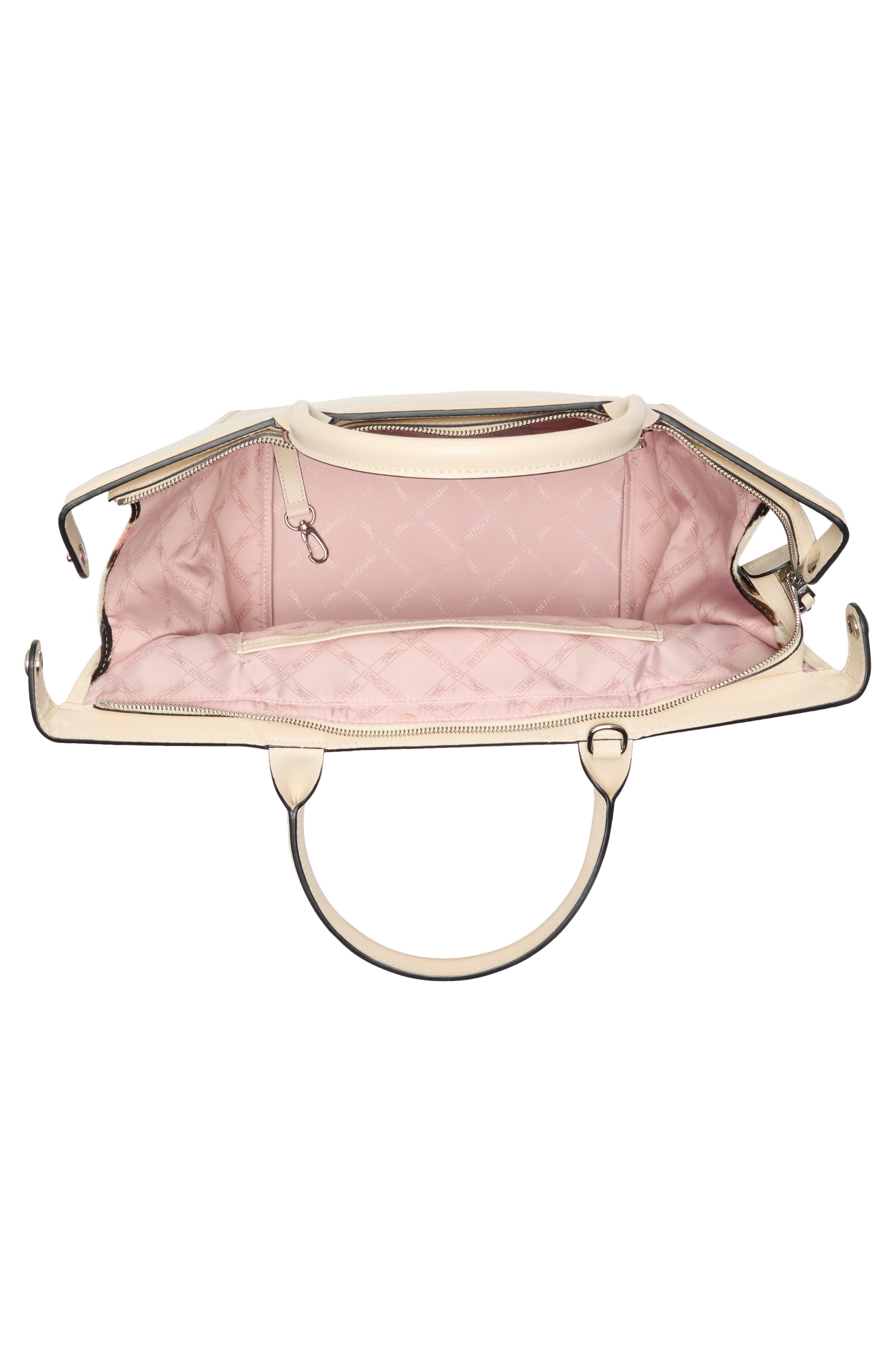 Longchamp Le Pliage Genuine Calf Hair Small Handbag, Alternate, color, Petal Pink