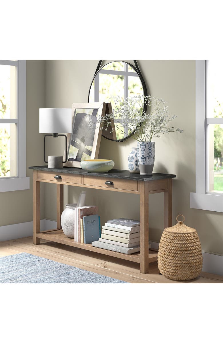 ADDISON AND LANE Howland Blackened Bronze and Concrete Table Lamp, Alternate, color, 