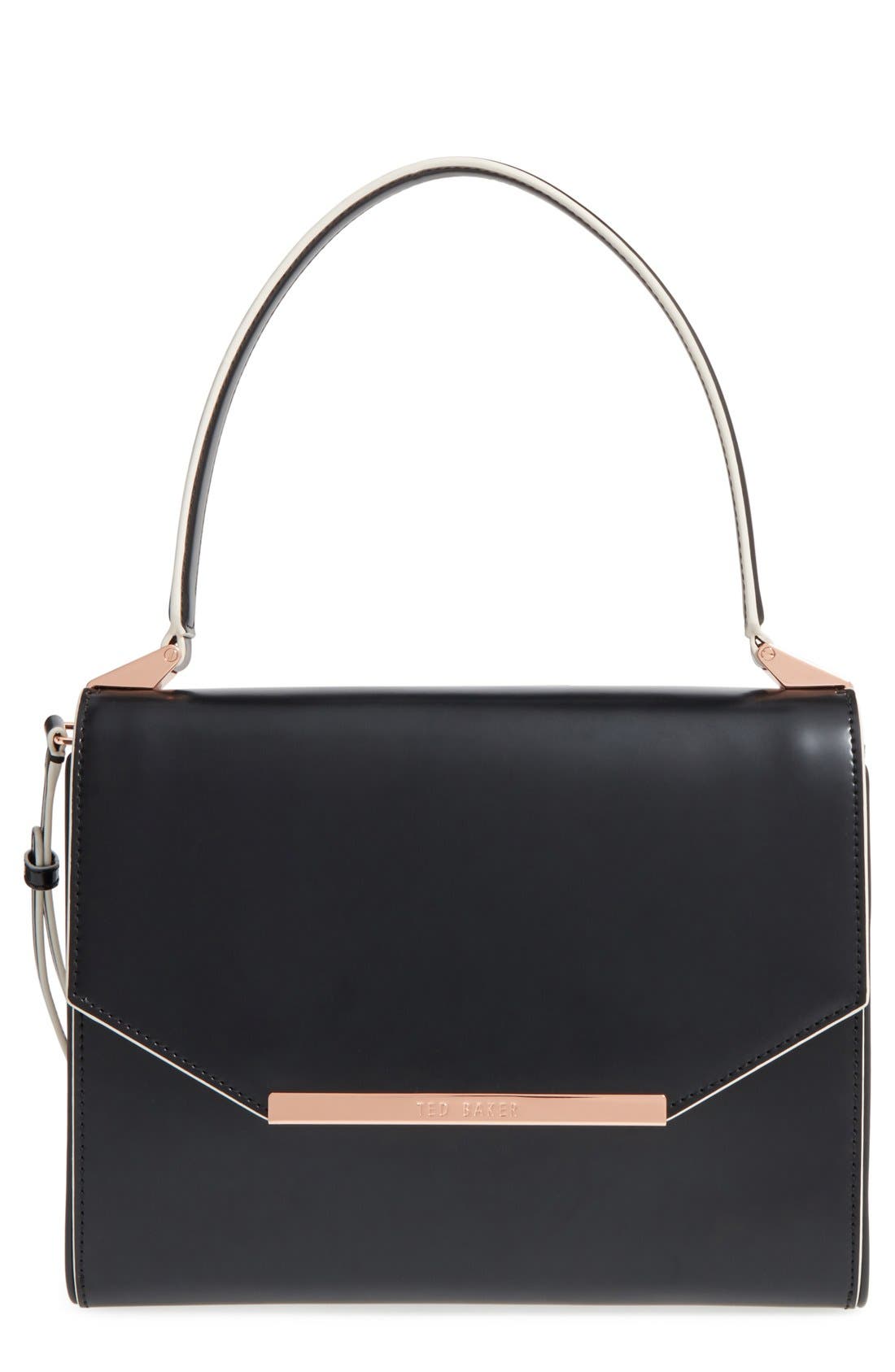 Ted Baker London Leather Shoulder Bag, Main, color, 
