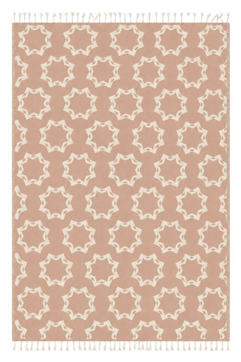 Rossette Reversible Organic Cotton Throw Blanket
