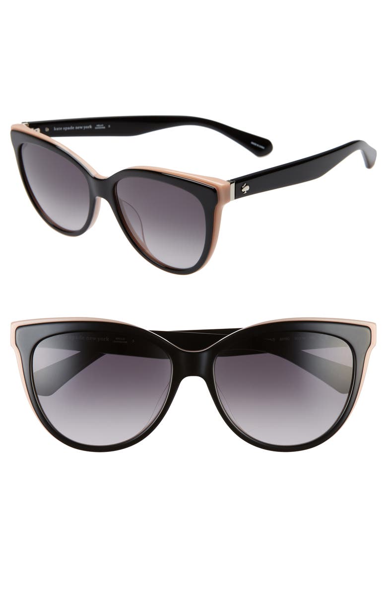 Kate Spade New York daesha 56mm polarized gradient cat eye sunglasses, Main, color,