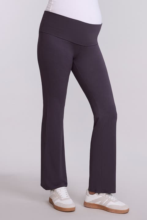 Roll Over Waistband Flare Legging