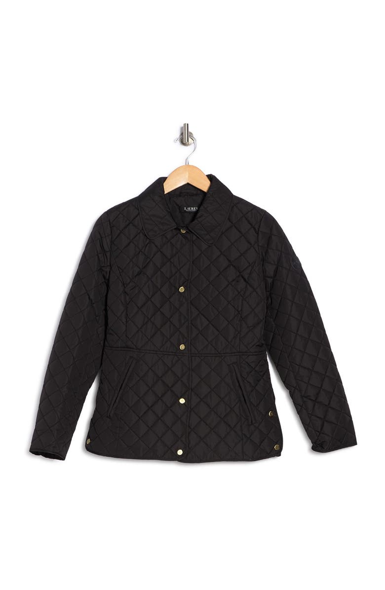 Lauren Ralph Lauren Quilted Snap Front Jacket, Alternate, color,