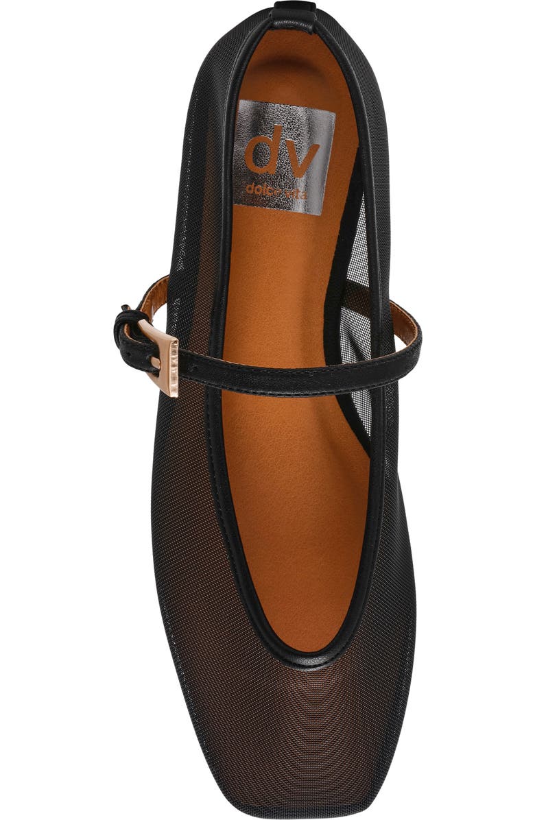 DV by Dolce Vita Fabes Mary Jane Flat, Alternate, color, Black Mesh