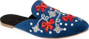 FUCHSIA Holiday Belle Embroidered Mule