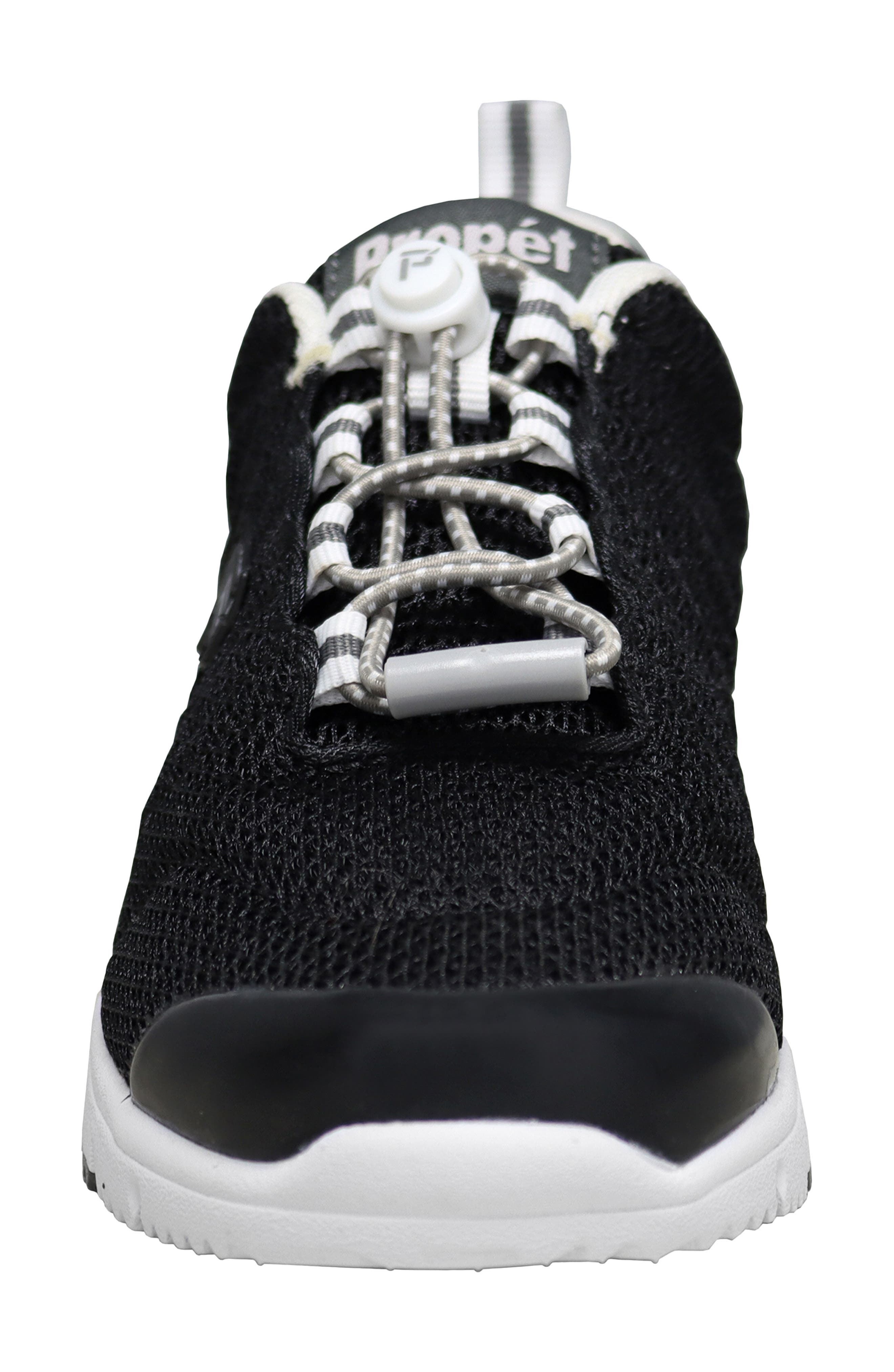 Propét Travel Walker II Running Shoe, Alternate, color, Black Mesh