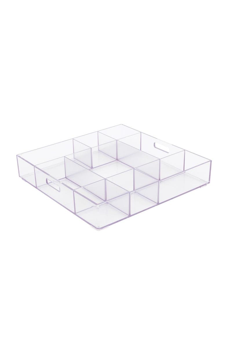 Loose Parts Stackable Tray - Clear, Alternate, color, Clear