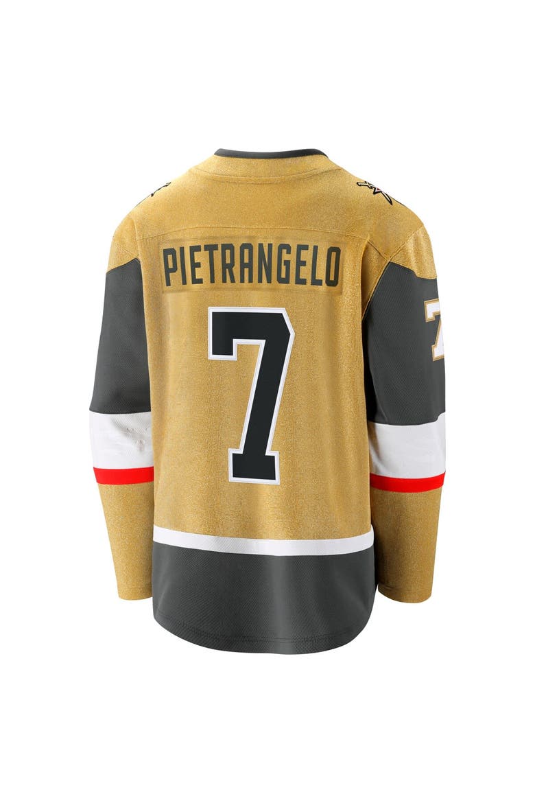 Men's Fanatics Branded Alex Pietrangelo Gold Vegas Golden Knights Home Breakaway Jersey, Alternate, color, Gold