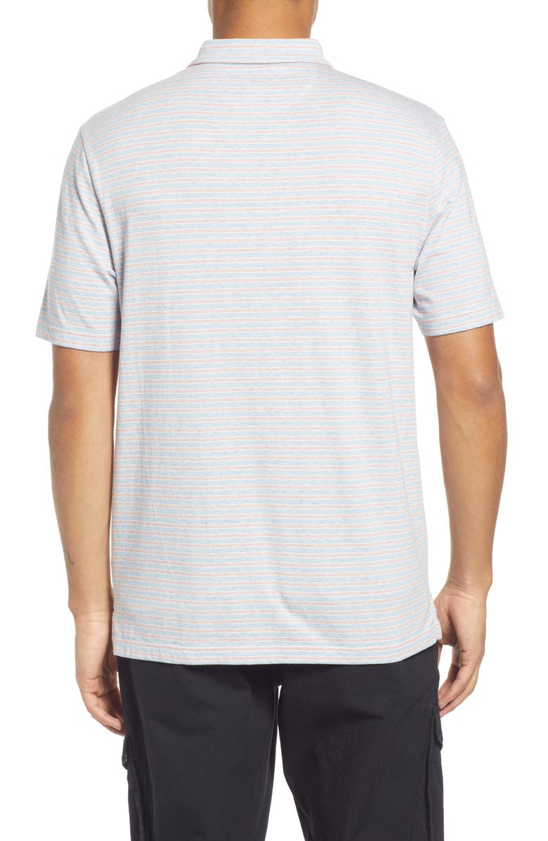 Faherty Movement Polo Shirt, Alternate, color, Horizon Line Stripe