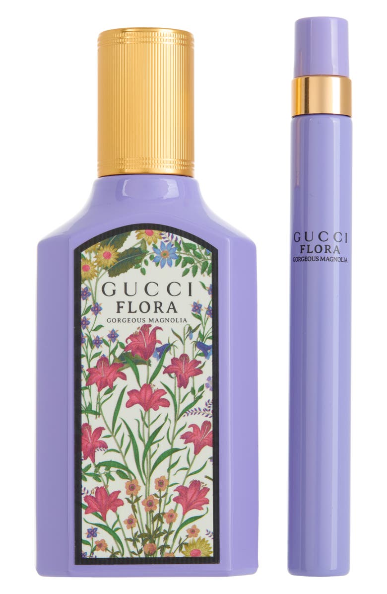 Gucci 2-Piece Flora Gorgeous Magnolia Eau de Parfum Set, Main, color, 