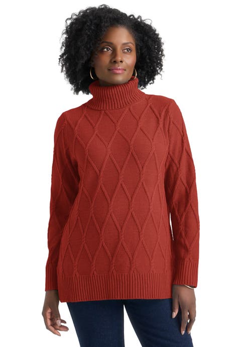 Cable Turtleneck Sweater (Plus Available)