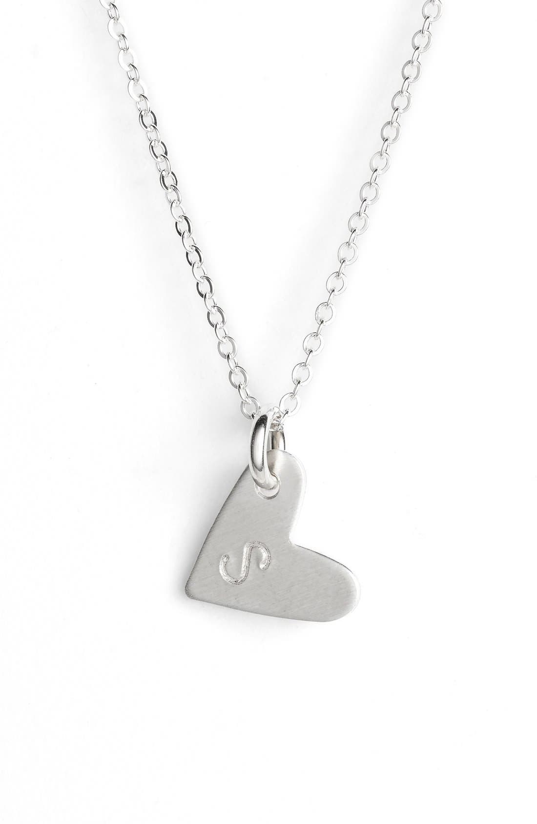 Nashelle Initial Heart Pendant Necklace