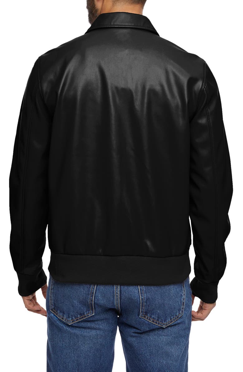 Bernardo Smooth Faux Leather Jacket, Alternate, color,