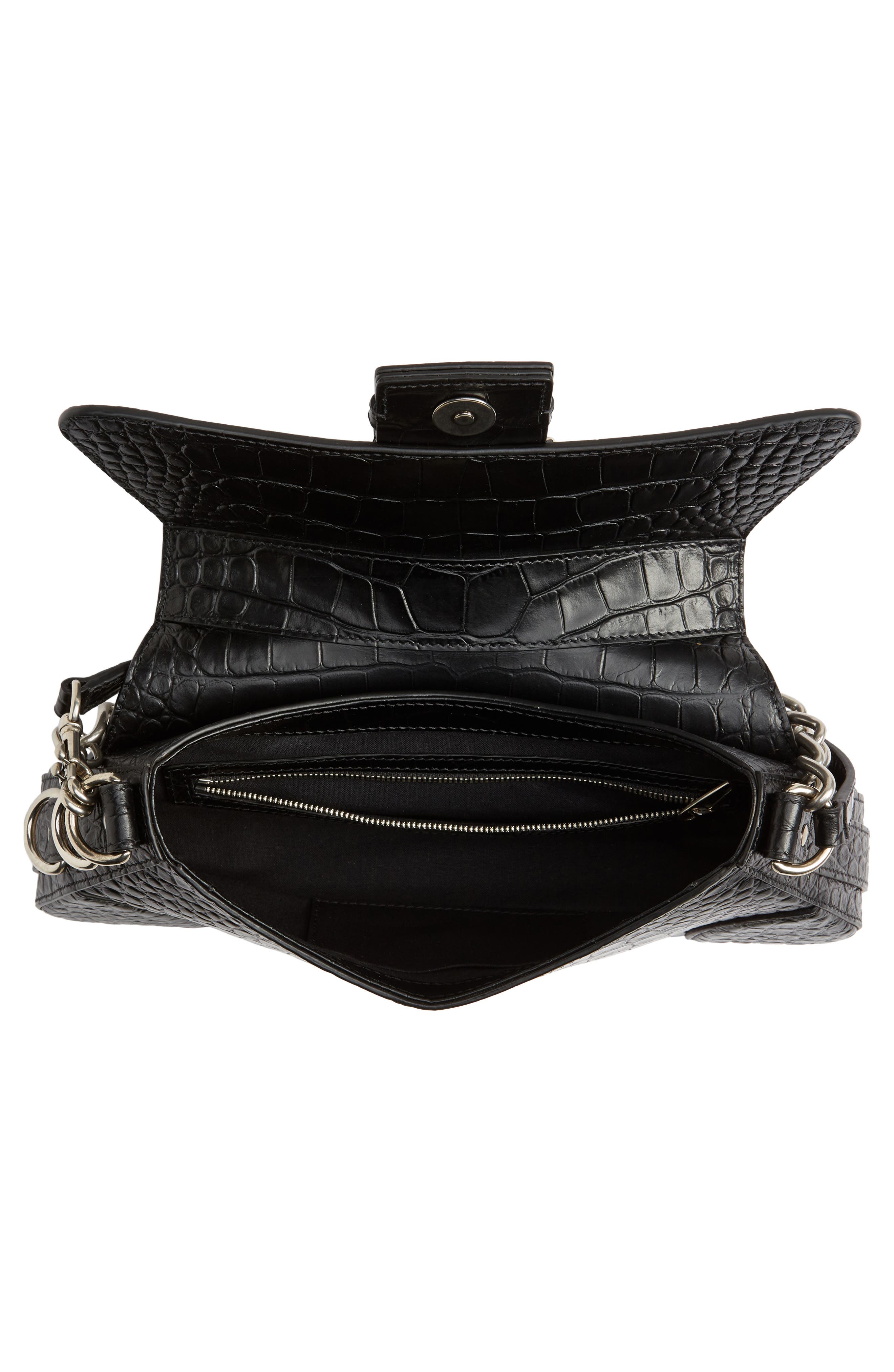 Balenciaga Small Lindsay Shoulder Bag, Alternate, color, Black