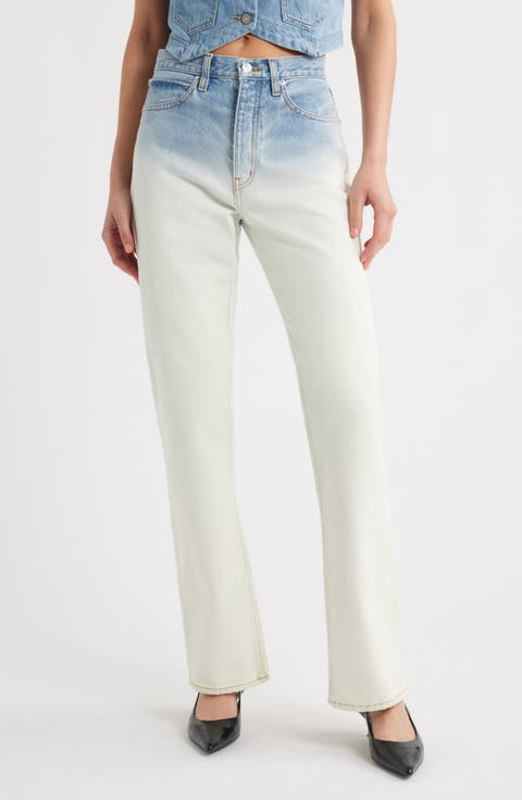 The Vertical High Waist Relaxed Straight Leg Jeans