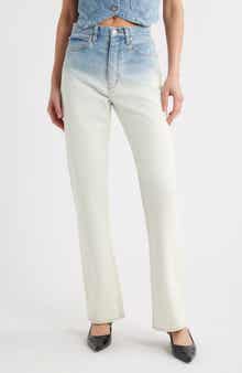 FRAME The Vertical High Waist Relaxed Straight Leg Jeans