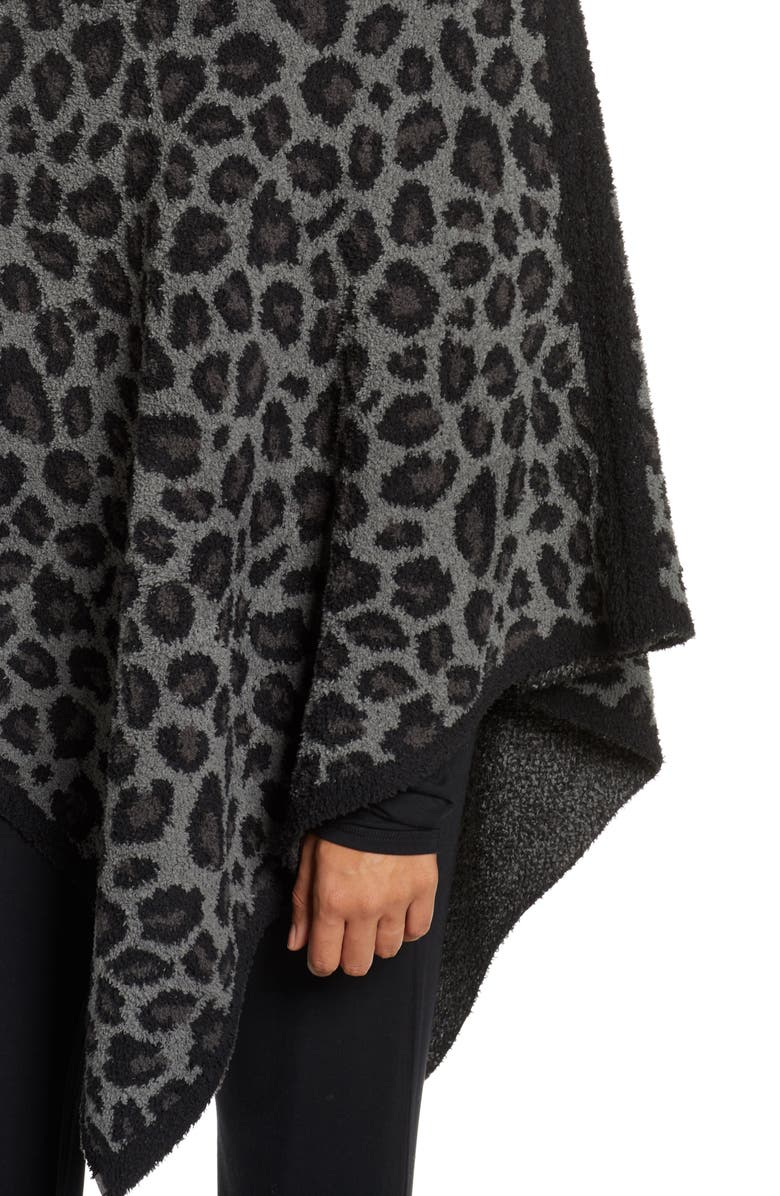 Barefoot Dreams<sup>®</sup> CozyChic<sup>™</sup> Leopard Print Poncho, Alternate, color,