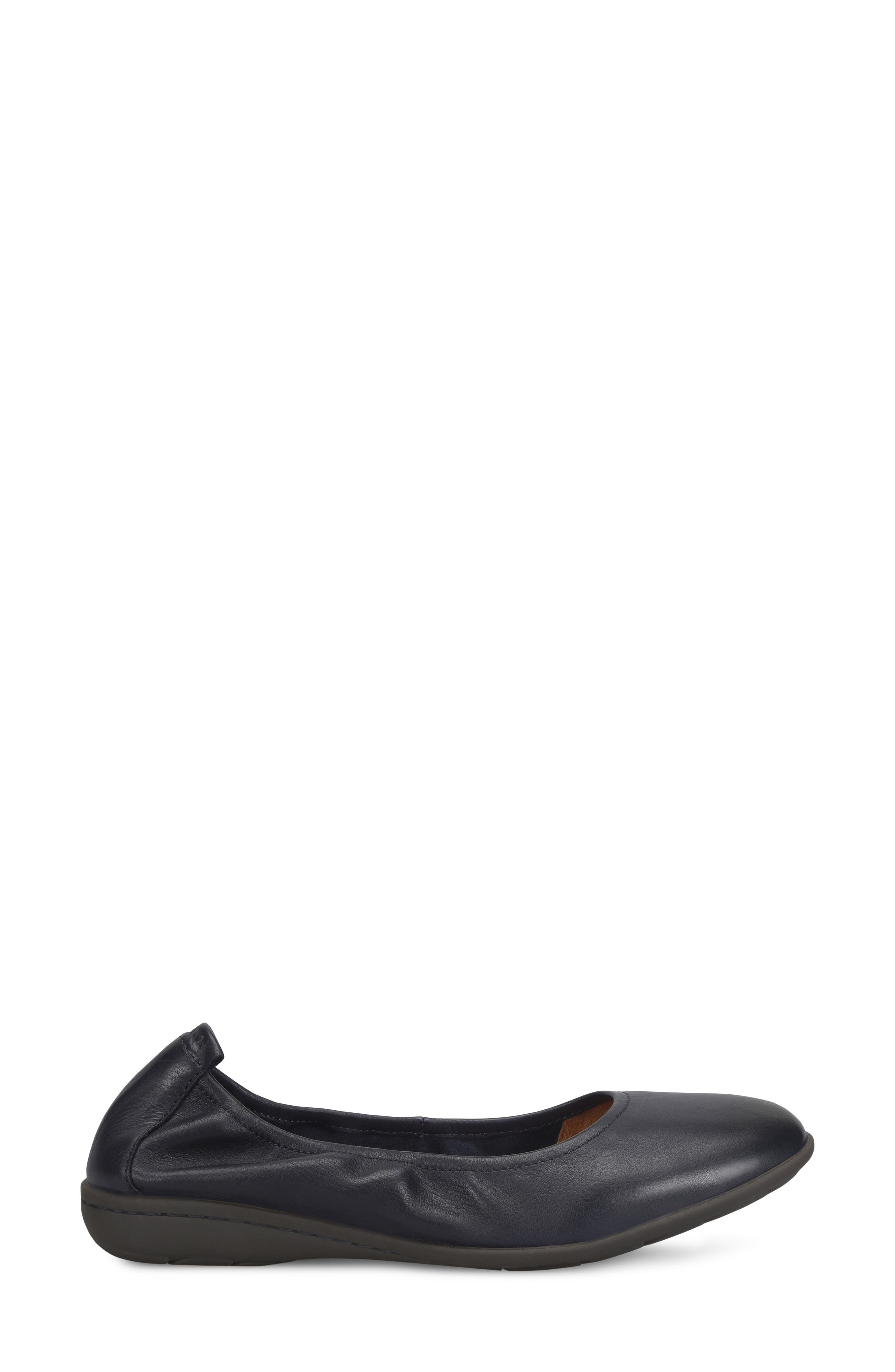 Felicity Leather Flat, Alternate, color, NAVY LEATHER