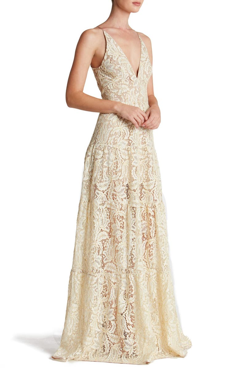 square neckline prom dress Square Neck Sequin Tulle Ball Gown Gold Evening Prom Dresses, Evening –  SposaDresses main image 1