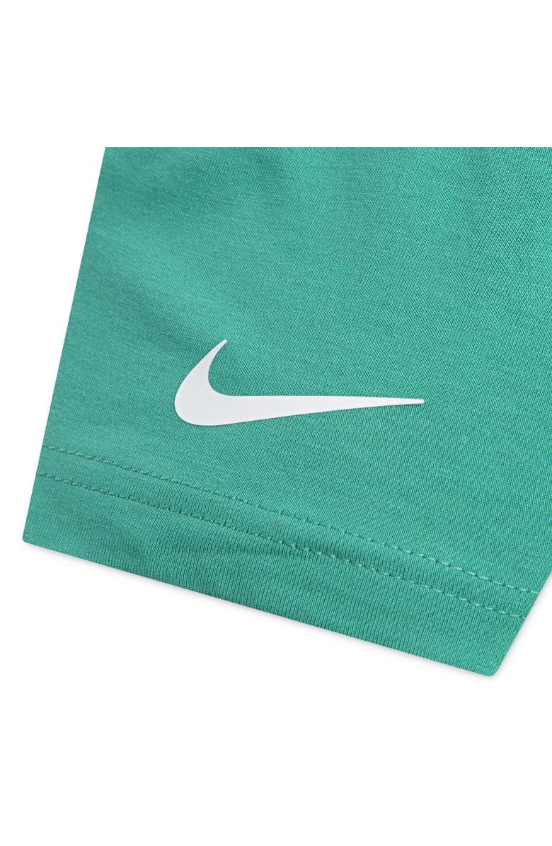 3 Brand Gradient Logo Graphic T-Shirt & Shorts Set, Alternate, color, Atomic Teal