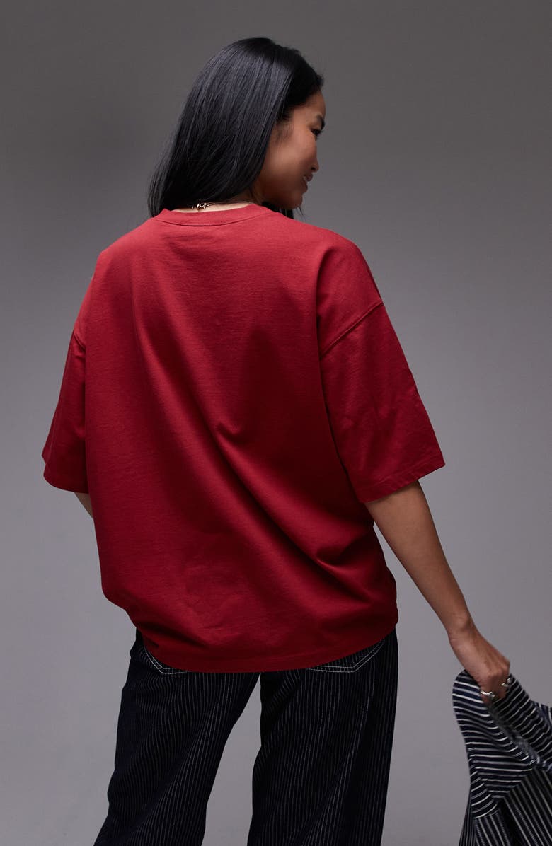 Topshop Santa Mona Napoli Oversize Graphic T-Shirt, Alternate, color, 