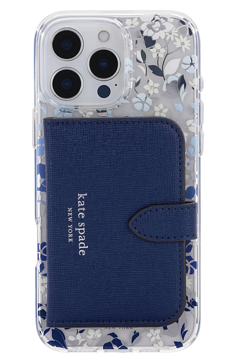Kate Spade New York Morgan Magsafe Wallet, Main, color, Navy