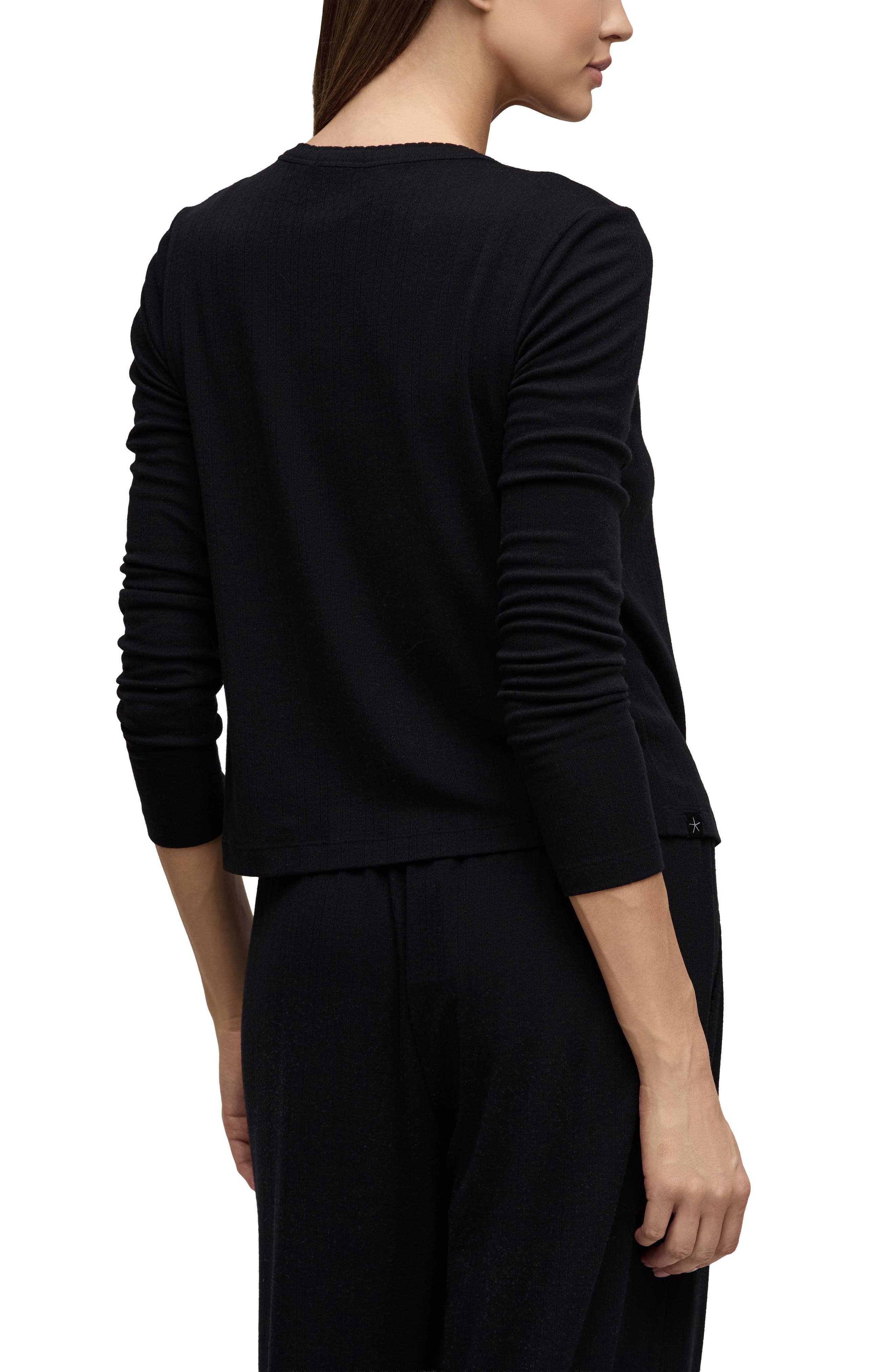 Scalloped Pointelle Cardigan - image 2