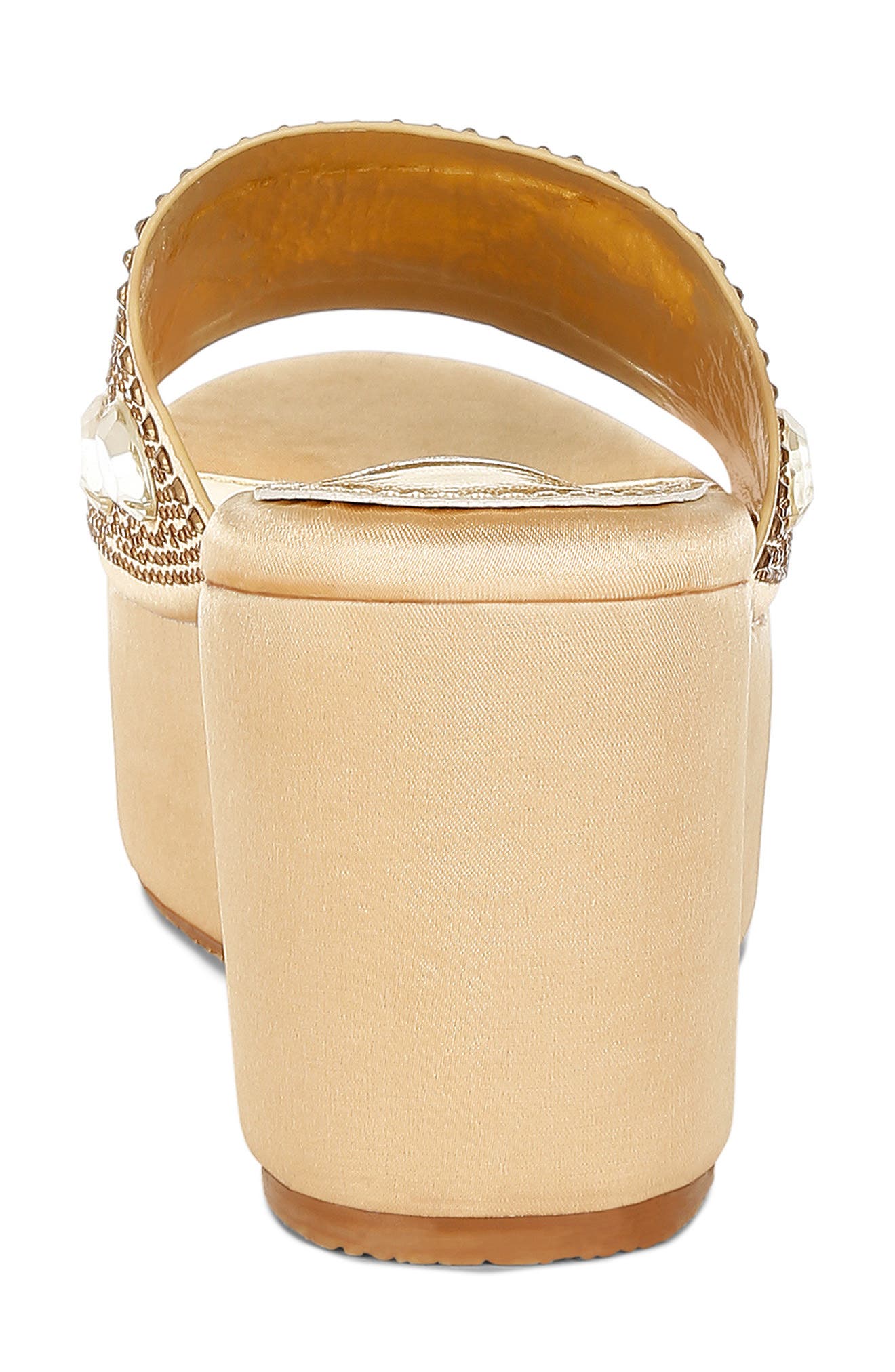 Meta Charts Wedge Sandal, Alternate, color, GOLD